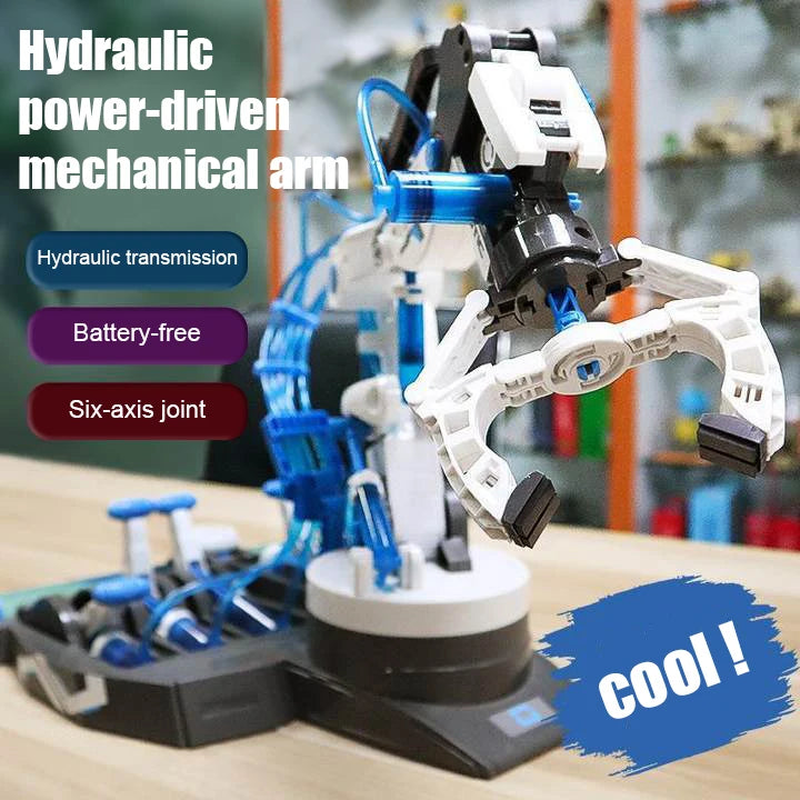DIY Hydraulic Robot Arm Kids Science Experiment Technology Games Model Kit STEM Assembly Toys Children Gift Novelty Toy