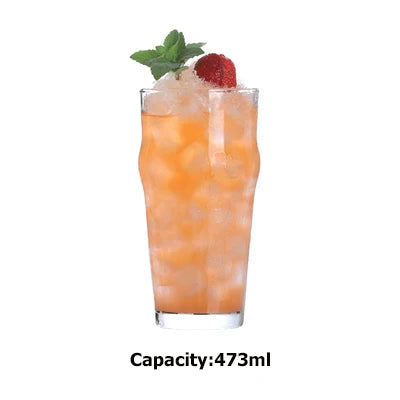 Lead Free Creative Glass Crystal Highball Glass Barware Collins Tumbler Drinking Glasses For Water, Juice, Beer, And Cocktail