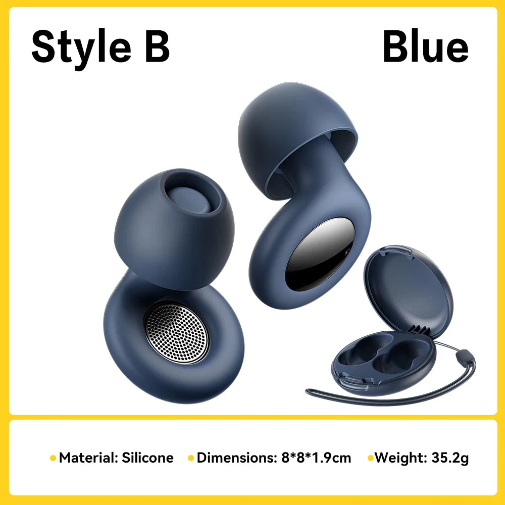 Silicone Ear Plugs for Sleeping 30dB Noise Cancelling Ear Plugs for Sleeping Concerts Work Plane Travel Waterproof Silicone Earp