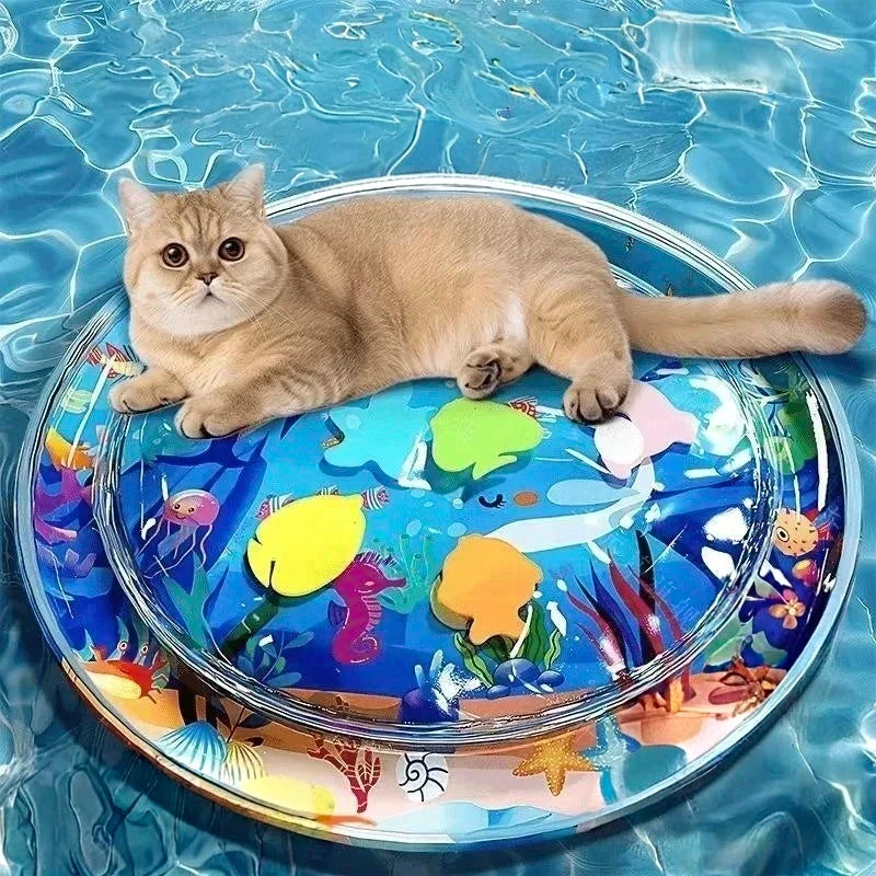 Summer Pet Inflatable Water-filled Mat Thickened And Durable Pet Breathable Water Mat To Cool Down Interactive Cat Pad Supplies
