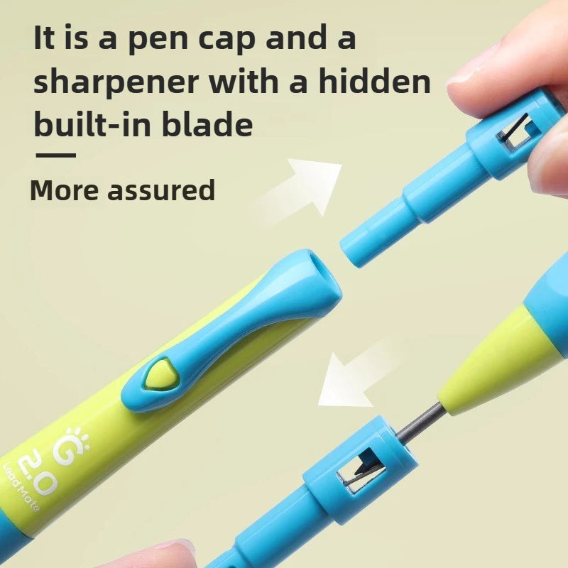 GRASP 2.0mm Mechanical Pencil Set Posture Correction Anti-Break Lead for Kids Children Writing School Supplies Korean Stationery