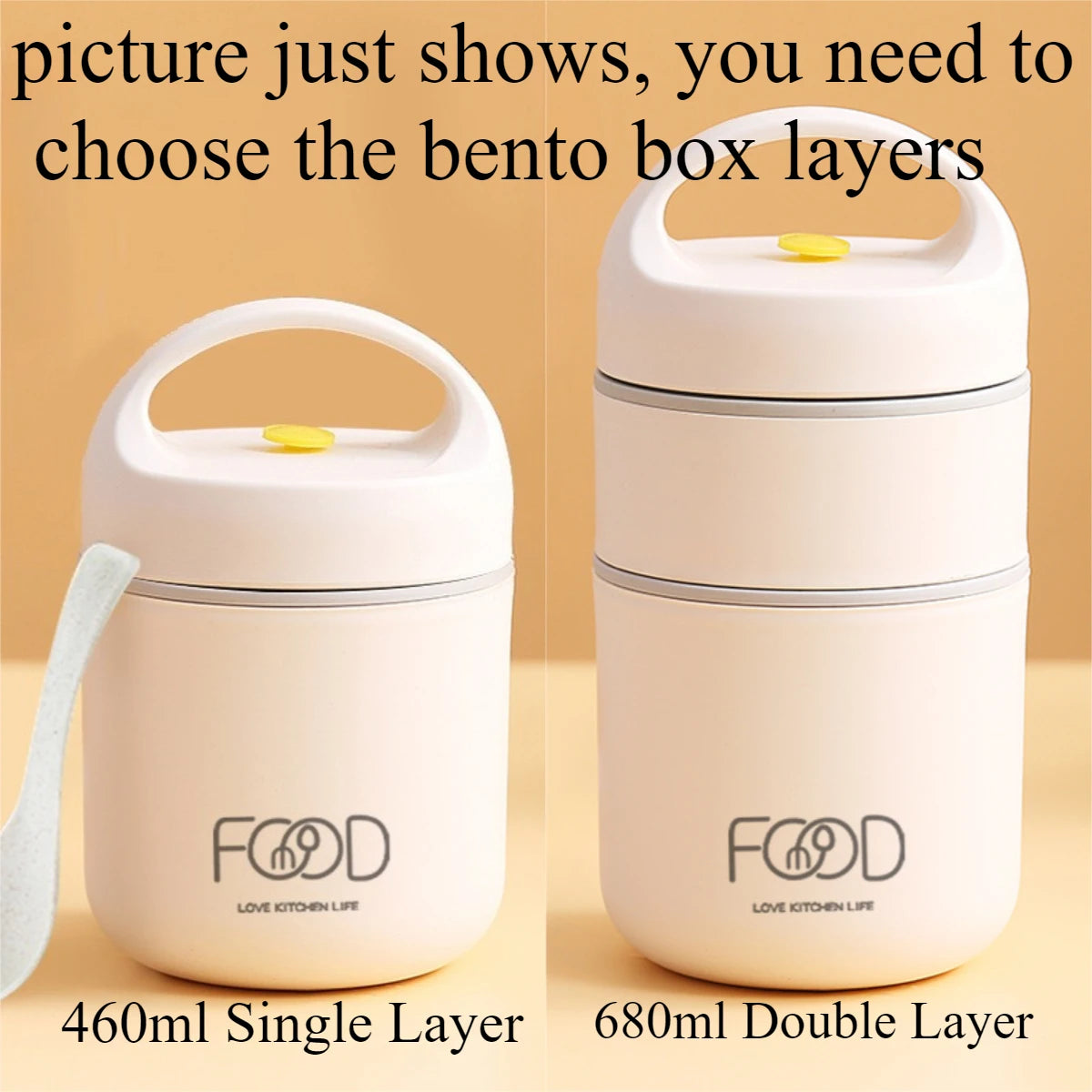 1pc Portable Thermal Porridge Cup Insulation Lunch Box Bento Box Insulation Bag Food Warmer Thermos Soup Cup For School Outdoor