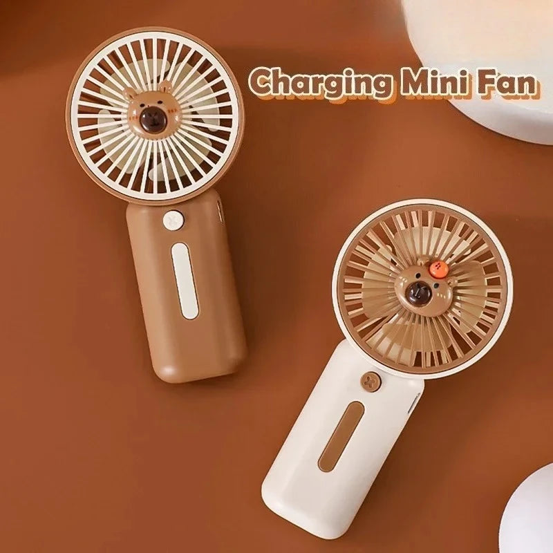 New Mini Fan with High Wind Power, Portable Handheld Fan, USB Charging, 3-speed Wind Speed, Summer Cooling