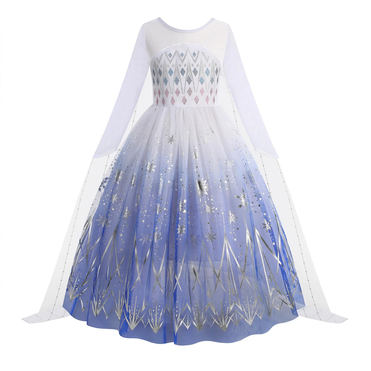 Anna Elsa Princess Girls Dress Up Winter Snow Queen Costume Carnival Party Halloween Kids Carnival Birthday Party Clothes