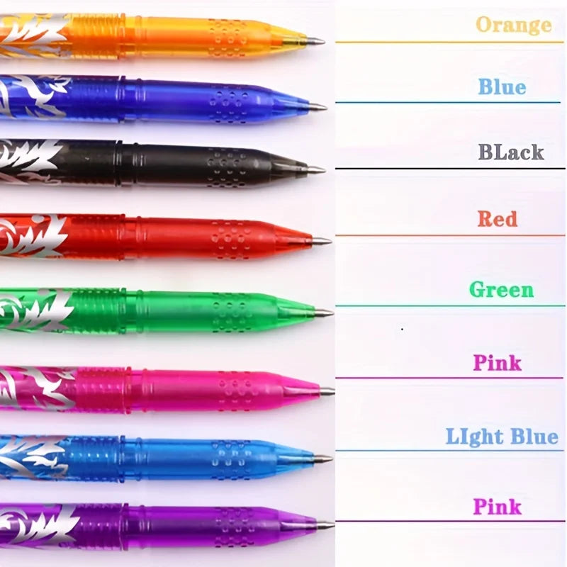 Multi-color Erasable Gel Pen Student Writing Creative Drawing Tools Office School Supply Stationery Hot Erasable Pen Stationery