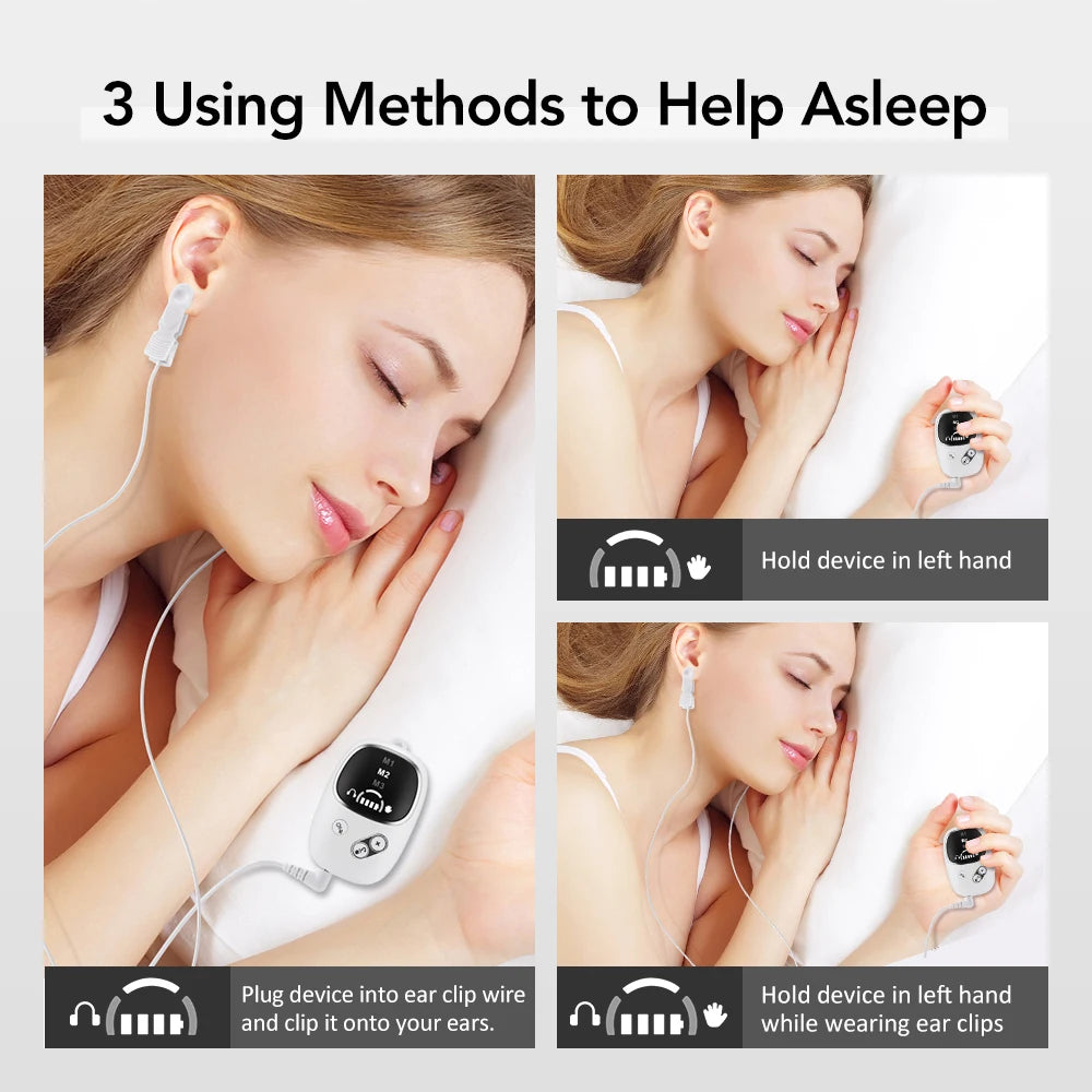 Handheld CES Sleep Aid Device for Insomnia Anxiety Pressure Relief Health Improve Sleep Palm Pulse Massager Smart Sleeper