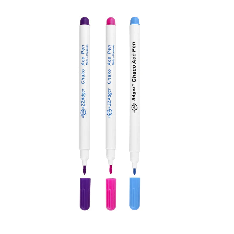 1/3pcs Disappearing Erasable Ink Fabric Marker Pen Cross Stitch Water Erasable Pen Tailor'S Quilting Sewing Tools Dressmaking