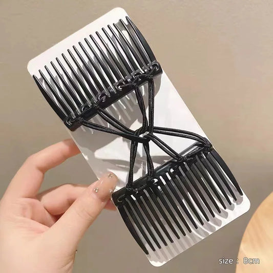 Vintage Creative Magic Hair Comb Elastic Rope Disc Hair Clip For Women Headwear Hair Comb Hair Clip Fashion Hair