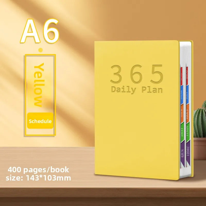 1pcs 2026 A6 Daily Schedule Planner Work Efficiency Time Management Notebook Daily Plan Organizer for Daily & Work Arrangement