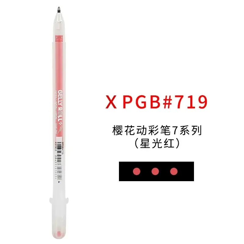 1/3PCS SAKURA Gelly Roll Gel Pens Highlight Marker for Journaling Art Drawing Classic White Ink Assorted Point Fine Medium Bold
