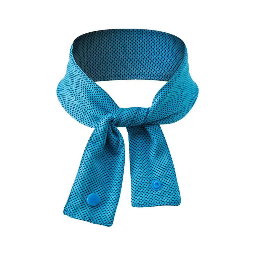 Summer Instant Cooling Ice Necklace Quick Dry Breathable UV Protection Neck Wrap Lightweight Portable Ice Towel for Sports