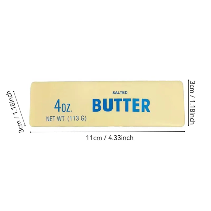 Squishy Elastic Butter Stick Fidget Toy Cheese Shape Stress Relief Game Funny Decompression Prank Squeeze Toy for Anxiety Relief
