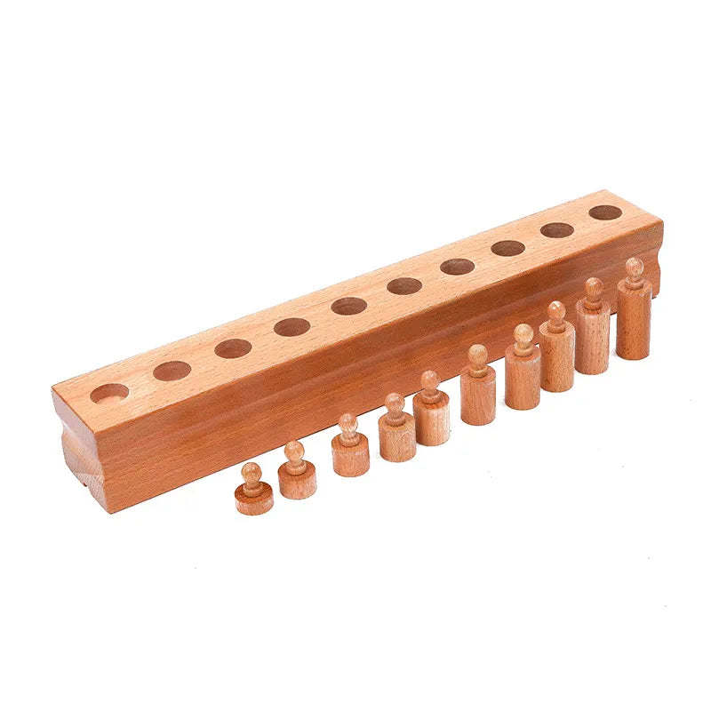 Cylinder Block Set Montessori Sensory Materials for Kids Visual Sense Experience Early Educational Equipment Learning Activities