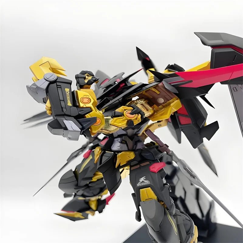 HG 1/144  Astray Gold Frame Assembly Model Kit Action Figures With Flight Pack Weapons Set Desktop Ornament Gift Anime Figure