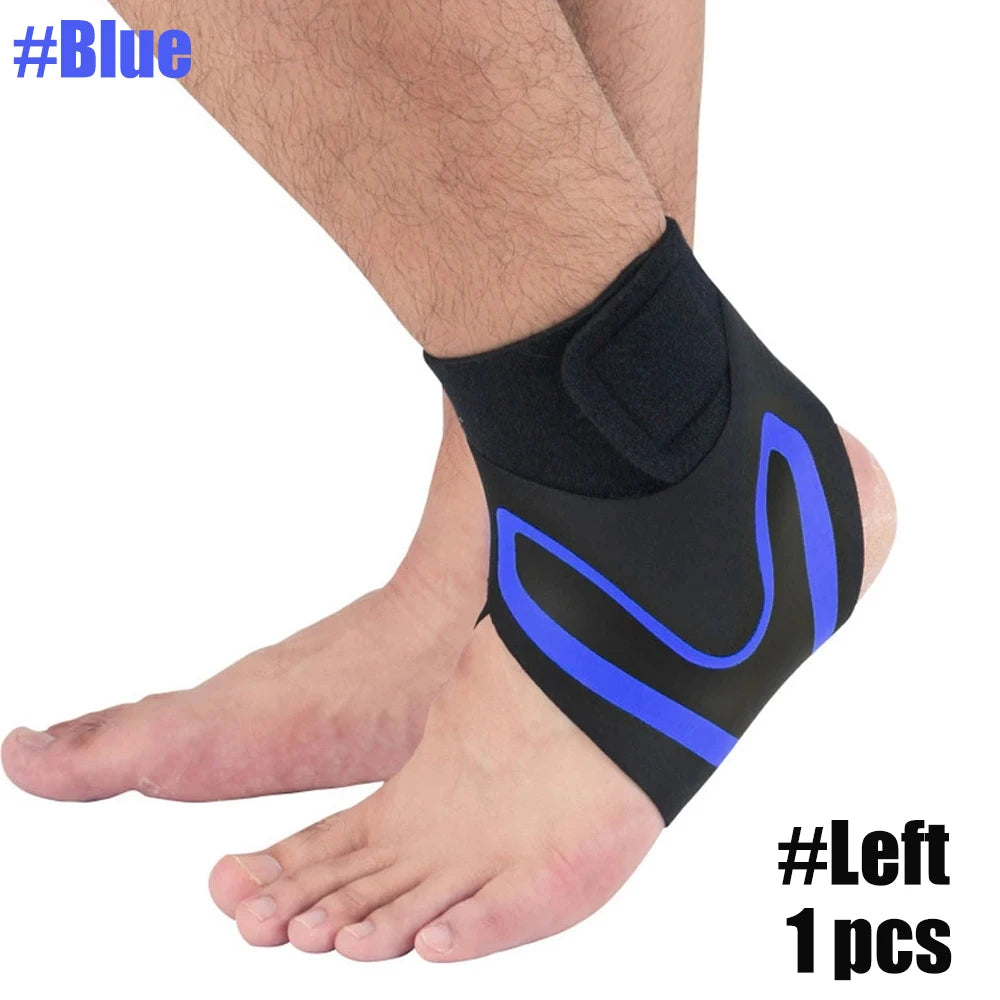 1 PC Sport Ankle Stabilizer Brace Compression Ankle Support Tendon Pain Relief Strap Foot Sprain Injury Wraps Running Basketball