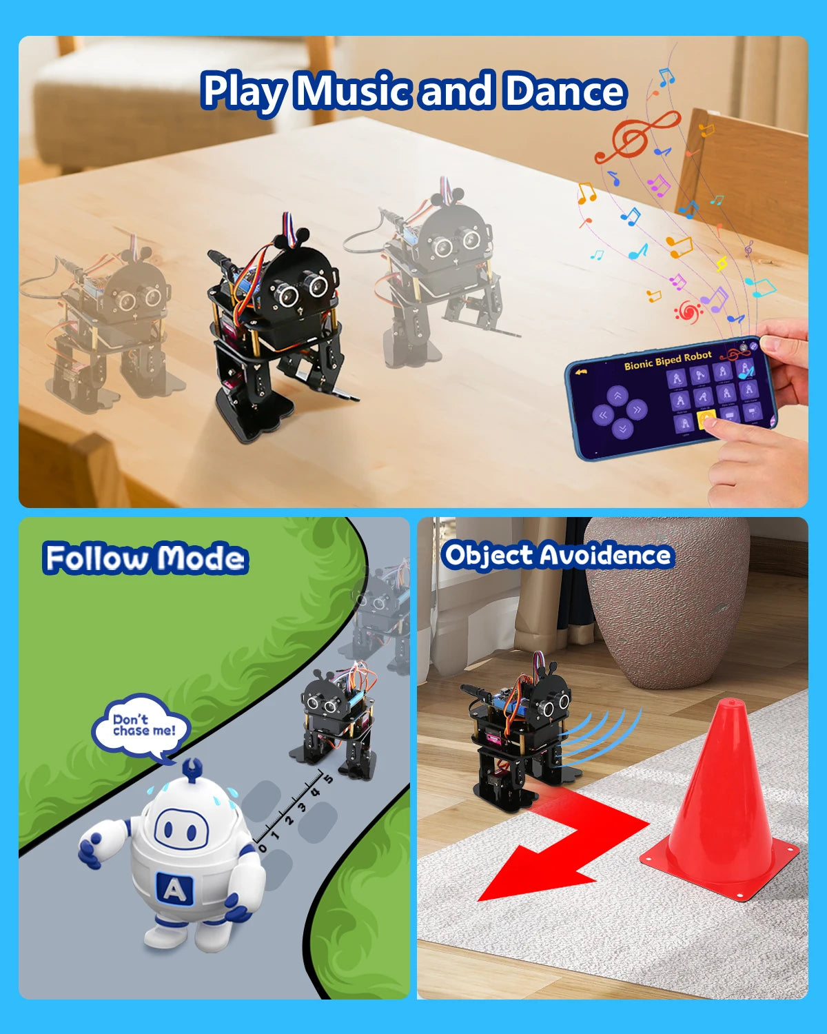 ACEBOTT Robotics for Kids Bionic Biped Robot Kit for Arduino ESP32 STEM Science Kits Cool Engineering Building Toys