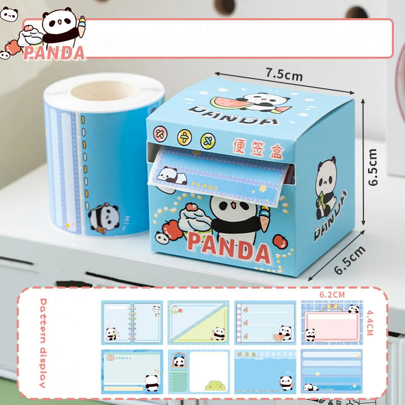 256 Sheets Pull-out Cartoons Sticky Notes Pads Posits Stationery Paper Stickers Posted It Memo Notepad Notebook Message Sticker