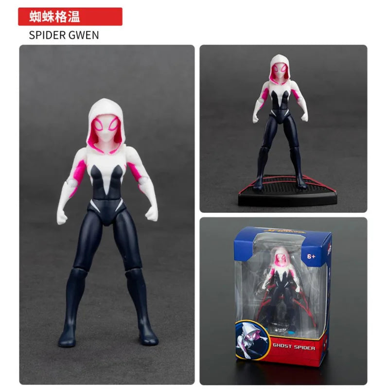 ZD Original Spider Man 4inch GREEN GOBLIN Doctor Octopus VENOM Action Figures MILES GWEN ELECTRO SCARLET SPIDER 2099 RHINO Toys