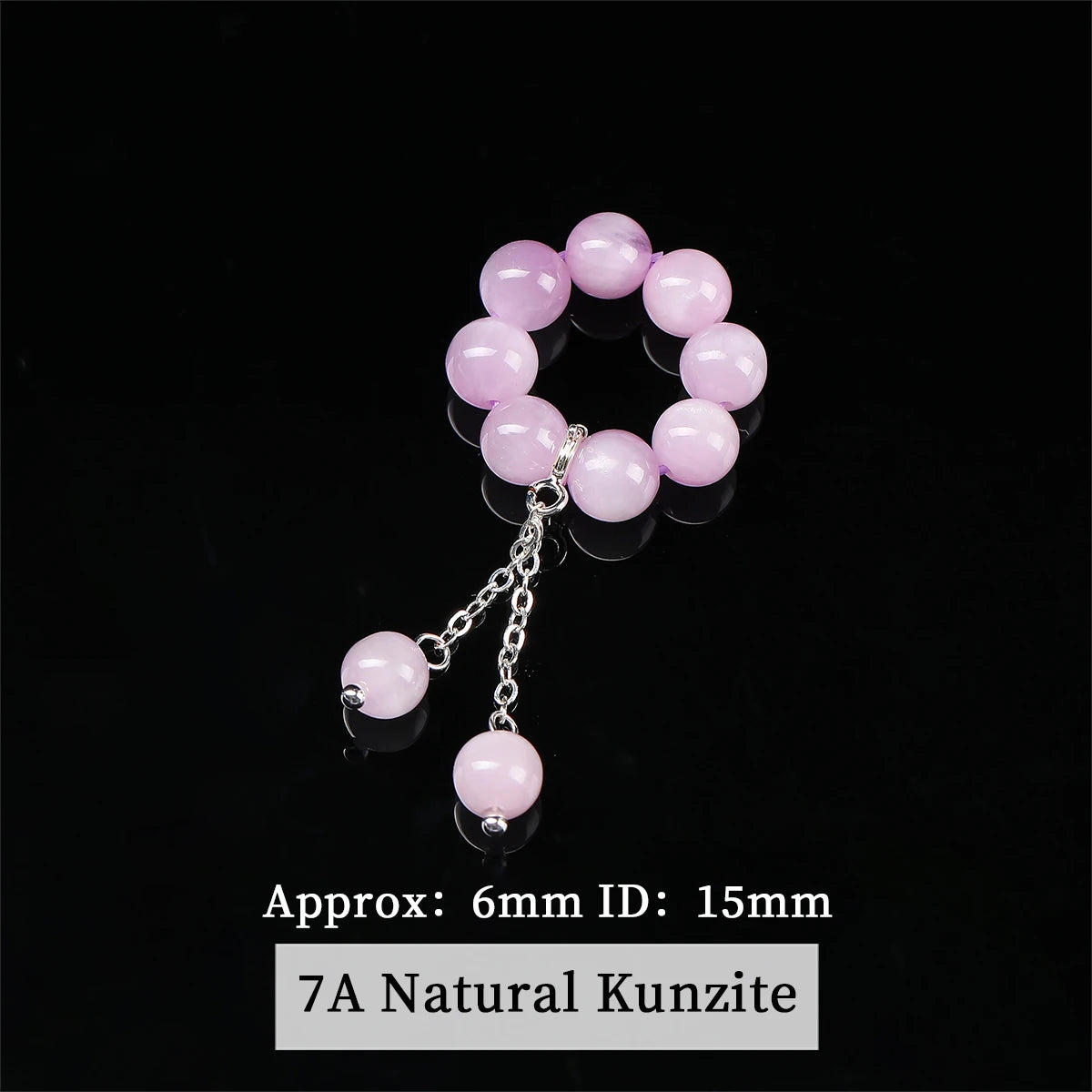 1 Pc Natural Stone Kunzite Bead Carved Cute Lucky Charm Pendants For Jewelry Making DIY Bracelet Necklace Accessories