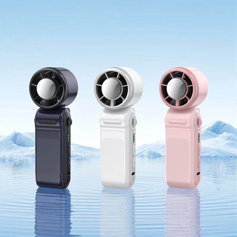 Lenovo Portable Mini Handheld Fan, USB Rechargeable Electric Summer Air Conditioner Cooling Fan Outdoor Travel Camping Sports