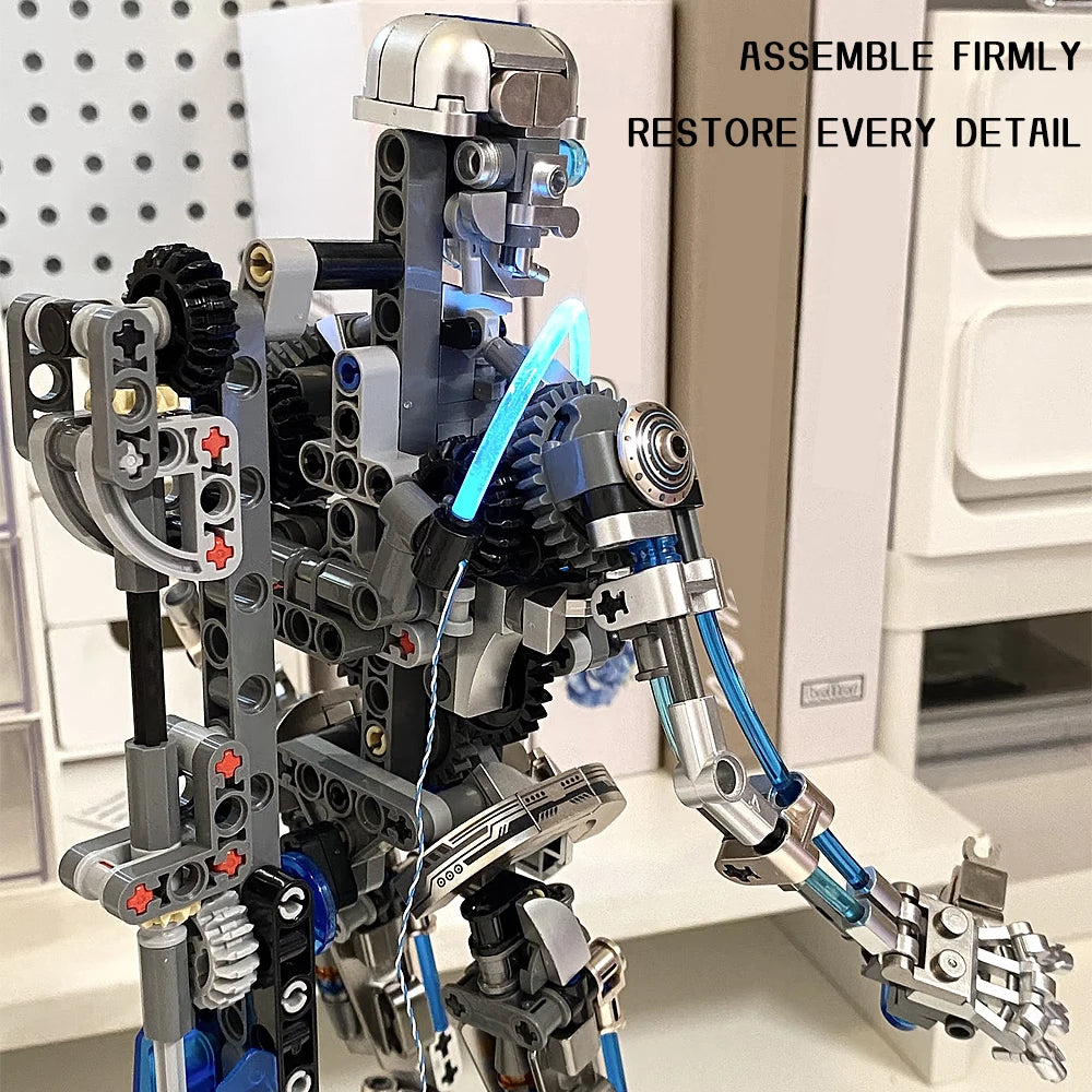 Mechanical Human Skeleton Robot Model Building Blocks Action Figure Creative Desktop Decor Trendy Collectible Toy Gift For Adult