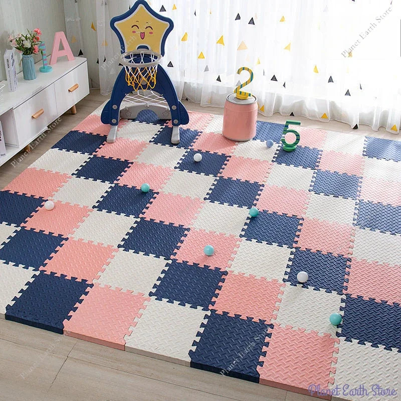 16Pcs Puzzle Mat for Children Kids Carpet Mats EVA Foam Rug Room Activities Mat for Baby Children Room Activities Mat 30*30*1cm