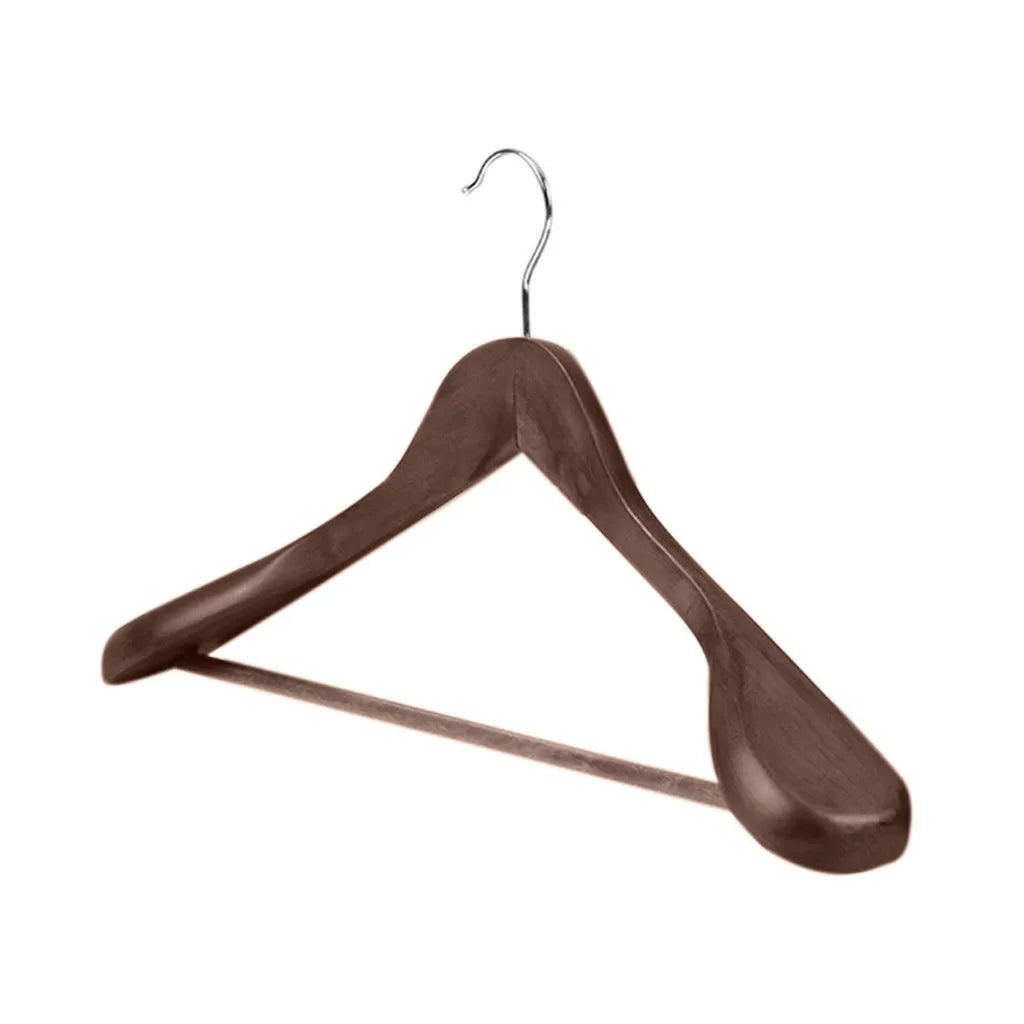 High-Grade Wide Shoulder Wooden Plastic Hanger Suit Hanger Seamless Clothe Hanger Wardrobe Storage Rack Household Hanger Quality
