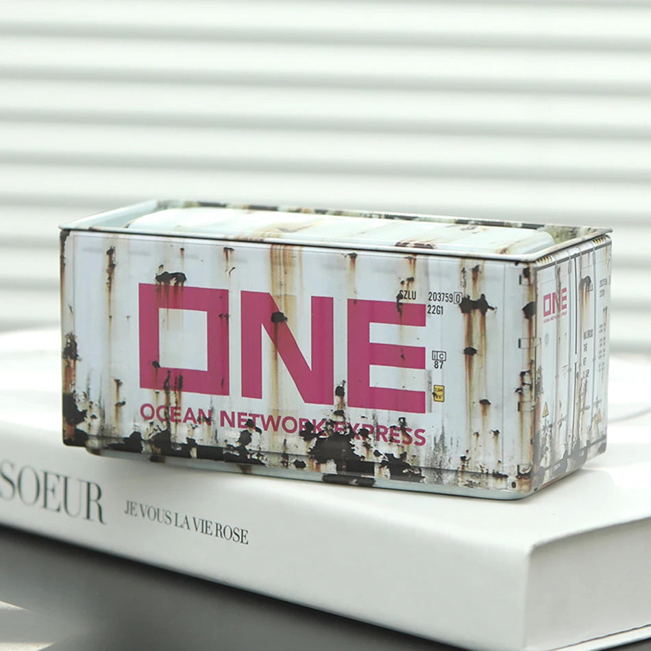 Mini Iron Storage Box Miniature Storage Iron Box Creative Decoration Collect Small Item Desktop Mini Container Model Xmas Gifts