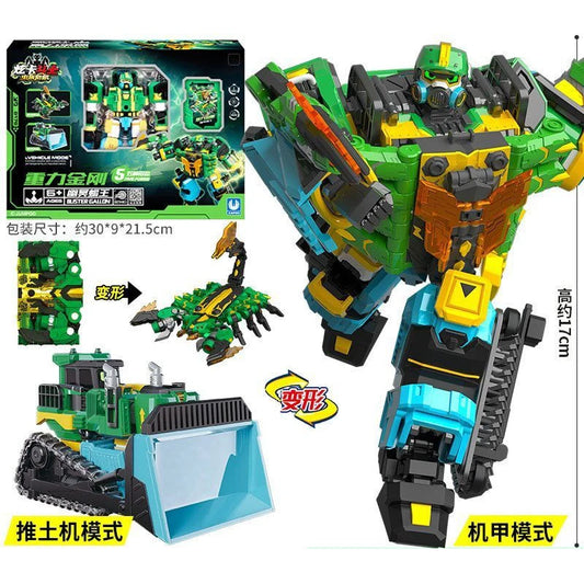 Metal Cardbot Insect Crisis Blue Cop S Dexter Shaoow X Wilogliaroy Transforming Robot Car Action Figure Transformation Toy Gift