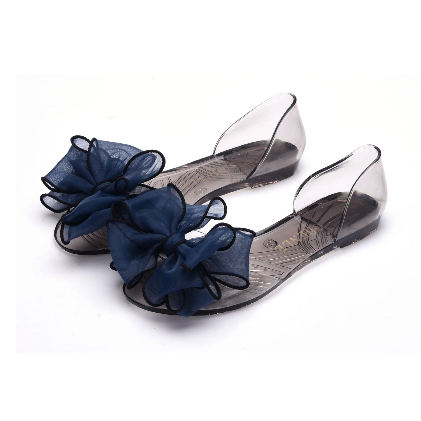 Women Sandals Open Toe Summer Jelly Shoes Woman Fashion Butterfly-knot Flat Sandals Women Beach Shoes Slip On Flip Flops WSH3149
