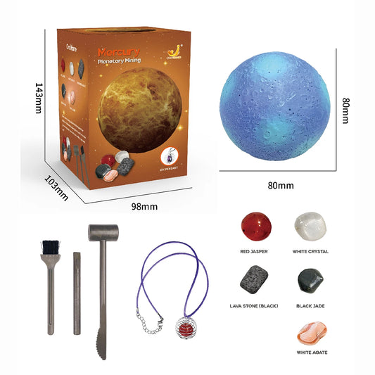 Children Archaeological Digging Toy Treasure Planet Gem Ore Exploration of The Solar System Mining Science Educational Toys