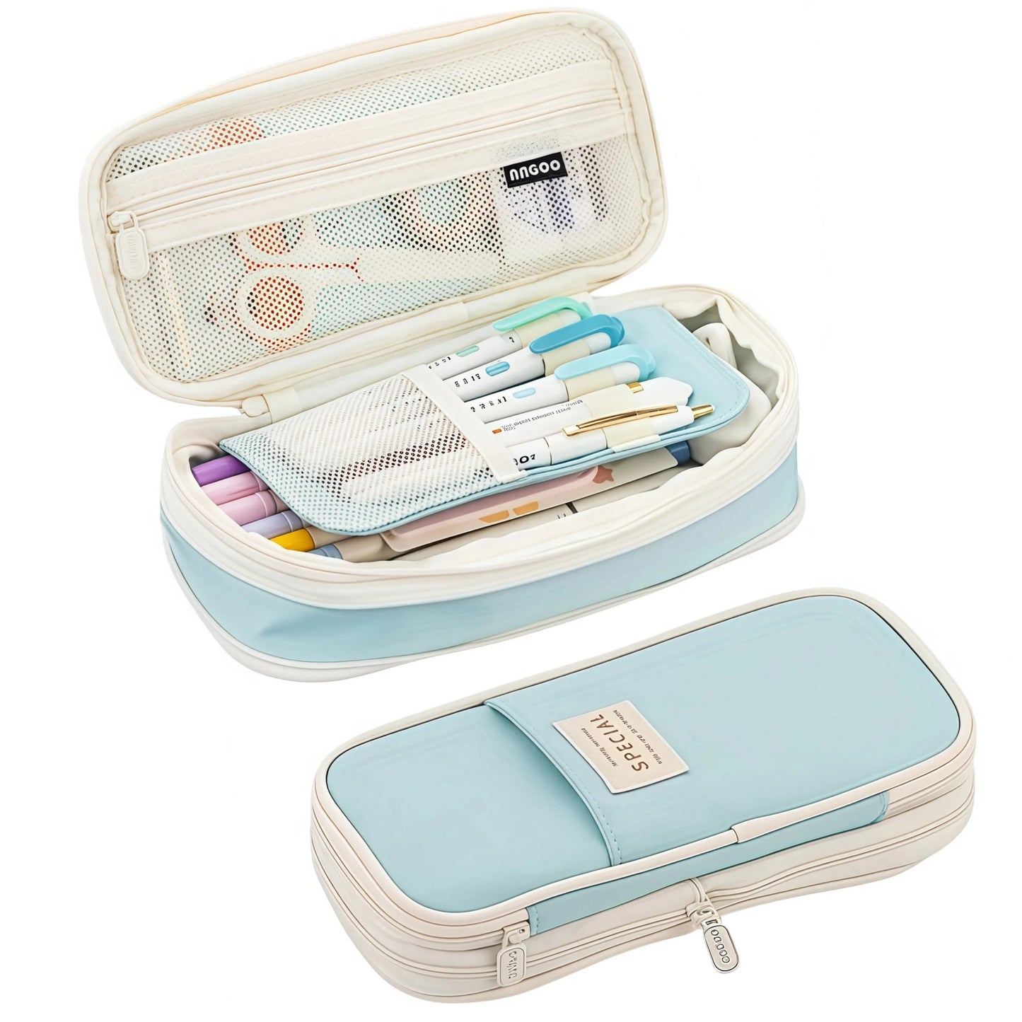 Large Capacity Pencil Case Stationery School Supplies Pencil Cases Pouch Office Desk Storage Bag Students Kids Pen Case Bags Box