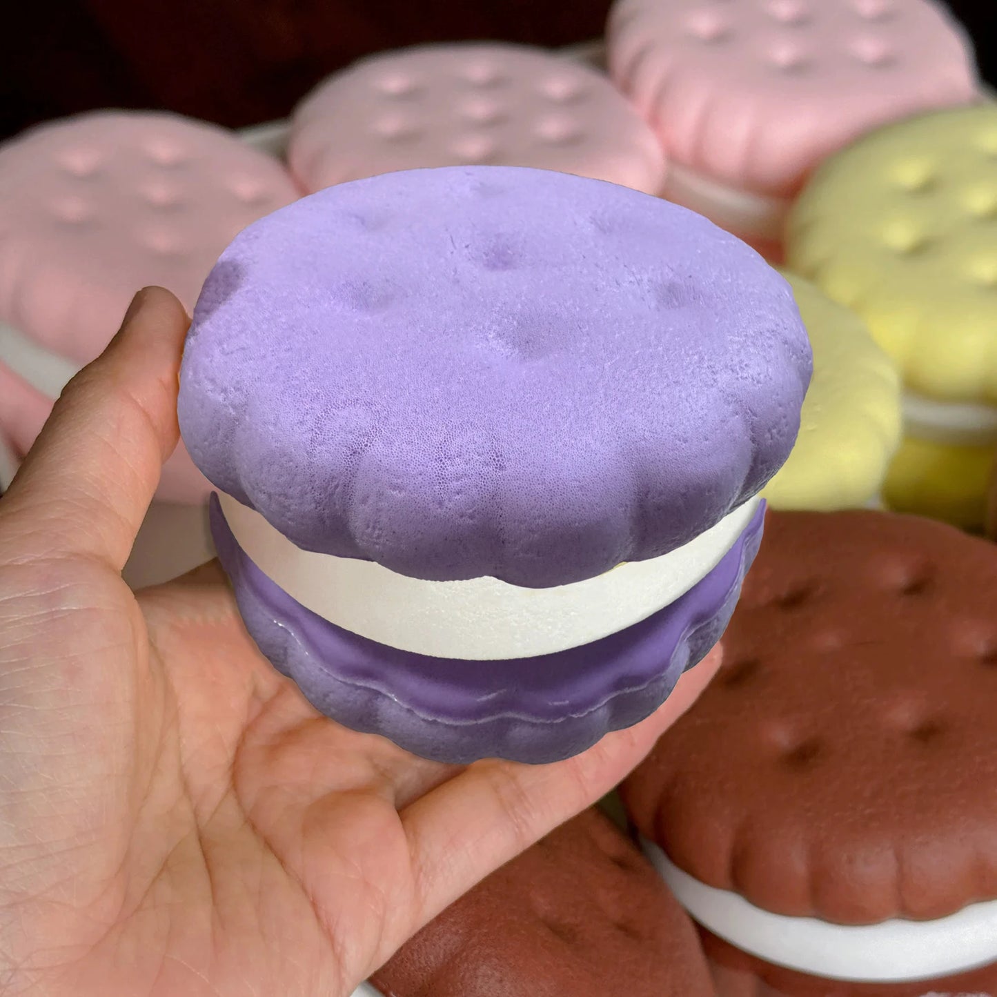 Squishy Simulated Cake Squeeze Toy Fidgets Toys Big Cookie Biscuit Slow Rising Squishy Anxiety Antistress Squishys Gifts Kids