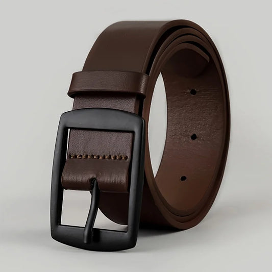 Fashion Luxury Belt for Men PU Leather Belt Metal Pin Buckle High Quality Brand Designer Waist Strap Belt For Jeans Women's Belt