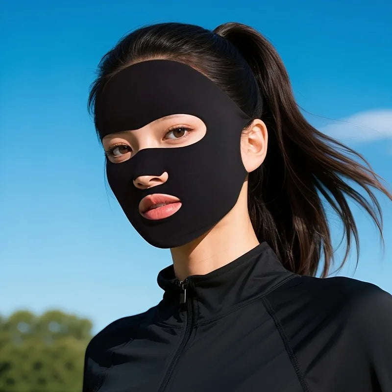 Summer UV Protection Face Mask for Men Women, Full Face Sun Mask for Outdoor Running Cycling,Breathable Cooling Sports Balaclava