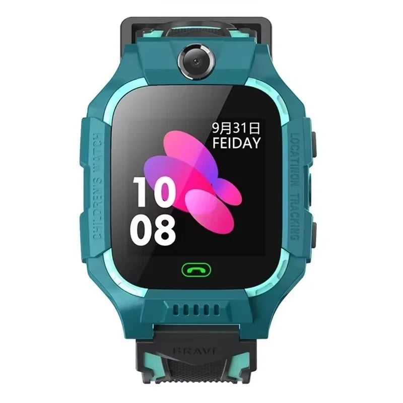 Lenovo 5G Kids Smart Watch 8K HD Camera SOS GPS Location Sim Card Call Waterproof Child SmartWatch for Boys Girls iOS Android