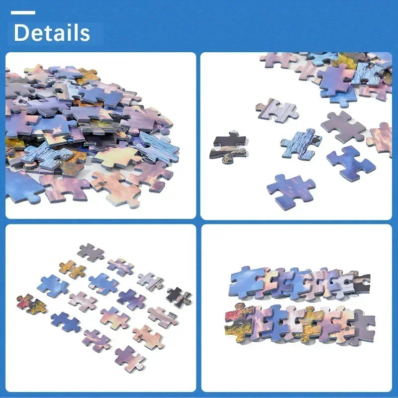 38*26cm Mini Jigsaw Puzzle 1000 Pieces for Adults Famous Oil Painting Van Gogh Puzzle Christmas Gift Toy Educational Toys