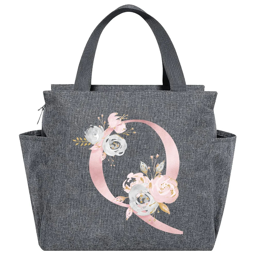 Insulated Lunch Bag  Cooler Lunch Box Portable Insulated Canvas Bento Pack Thermal Food Picnic Rice Bag For Women Kids
