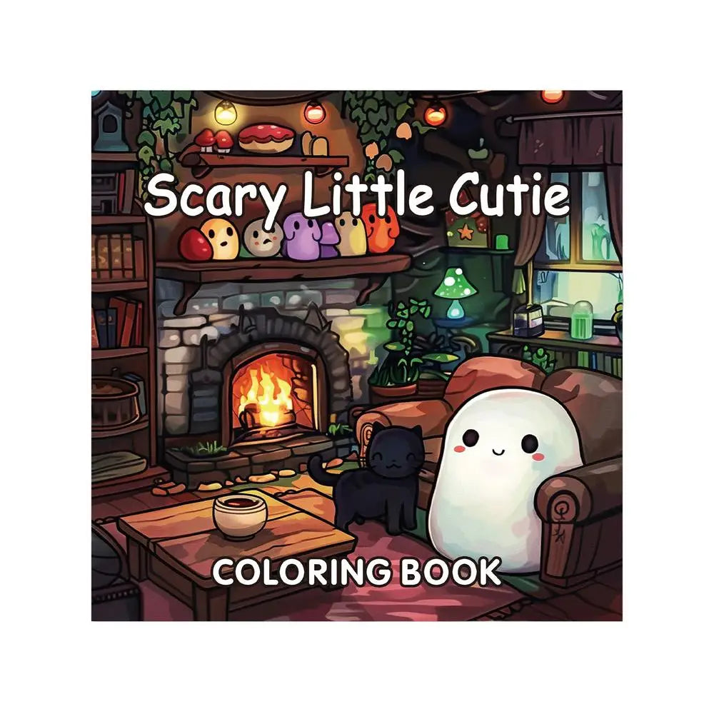 Halloween Coloring Book Cute Halloween Coloring Book 40 Sheets Painting Paper Cartoon Doodle Art for Drawing Journal Adults Kids