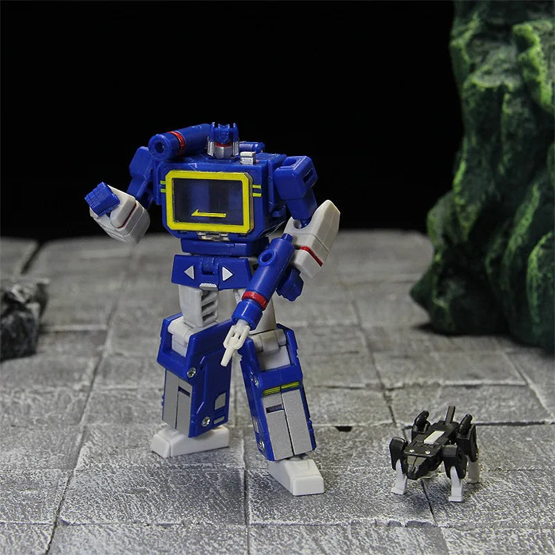 PT-04 Soundwave Pocket toys PT04 Transformation Tape G1 Mini War KO DX9 Action Figure Robot Toys Kids Gift