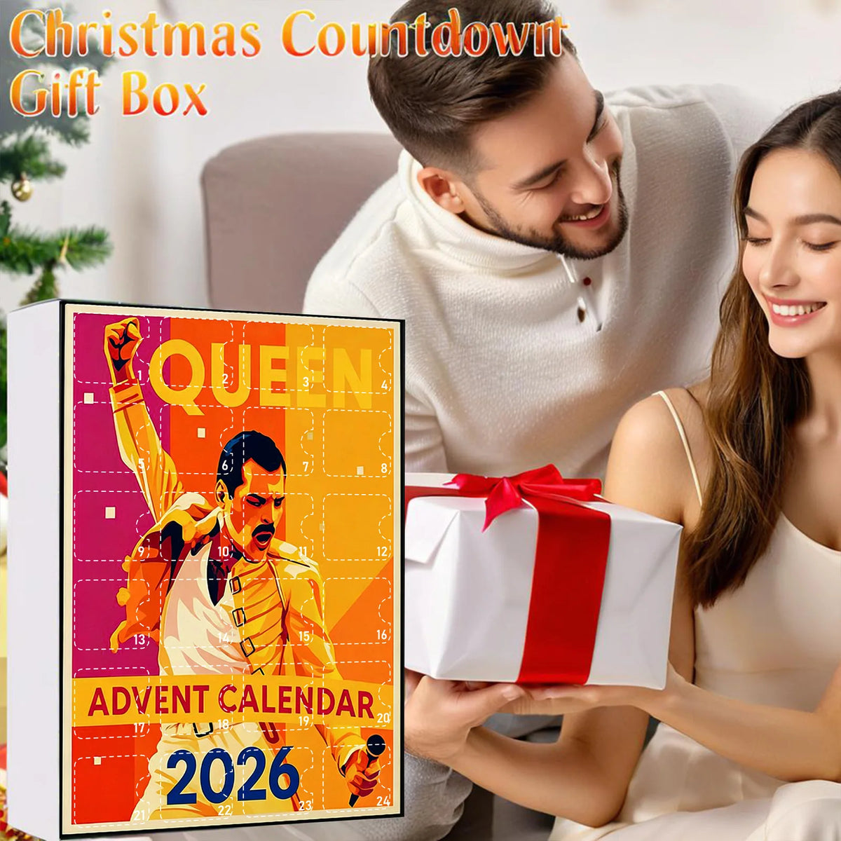 Rock & Metal Advent Calendar – 24 Acrylic Music Ornaments Countdown