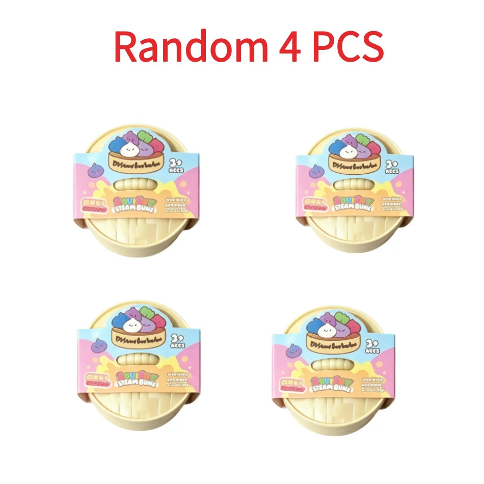 Blind Box Colorful Simulated Dumpling Squishy Relaxing Relieve Anxiety Antistress Enhance Happiness Rebound Squeeze Reliever Toy