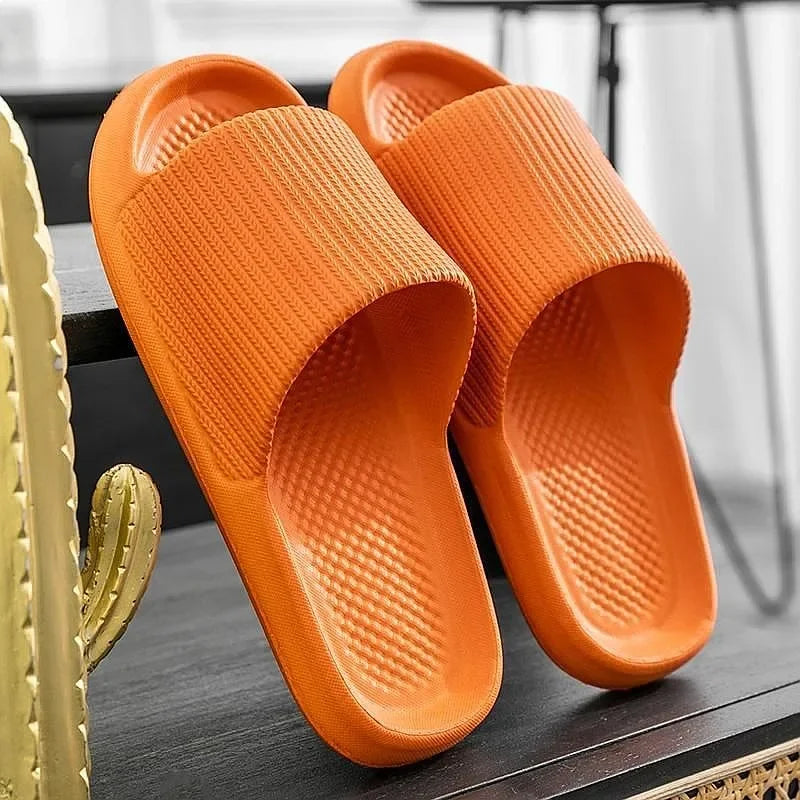 Thick Platform Bathroom Slippers Women Fashion Soft Sole EVA Indoor Slides Non-slip Summer Sandals 2024