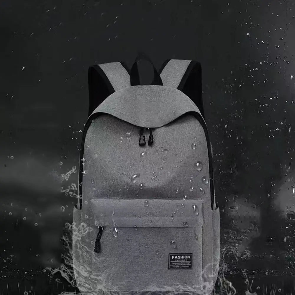 Trendy Men's Minimalist Backpack Versatile Backpack Large Capacity Student Backpack Computer Travel Bag Washable  Backpack