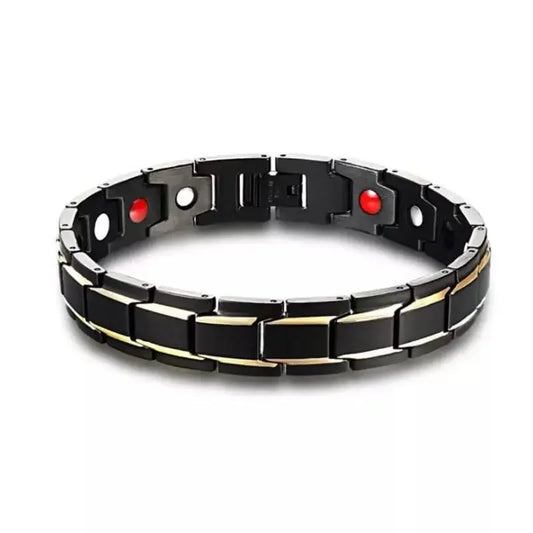 New Mens Jewellery Magnetic Therapy Health Anti-snoring Stainless Steel Bracelet for Men Adjustable Bracelet Pulsera Hombre
