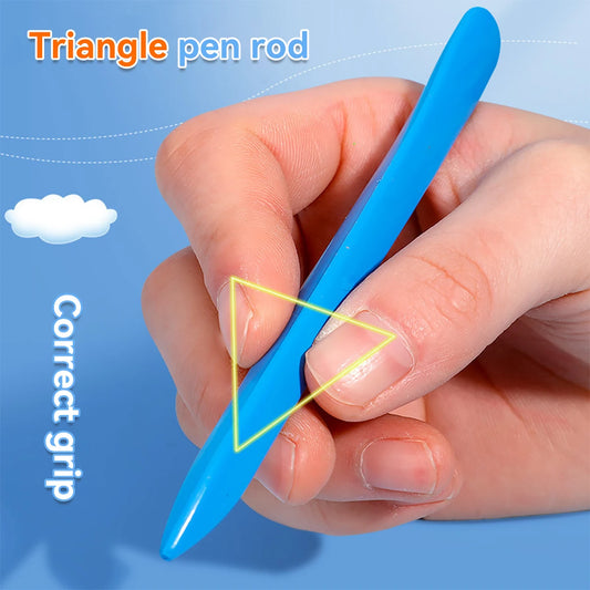 12-36 Color Kawaii Double-headed Triangle Crayon Children's Oil Painting Sticks Safe and Harmless Early Art Educational Supplies