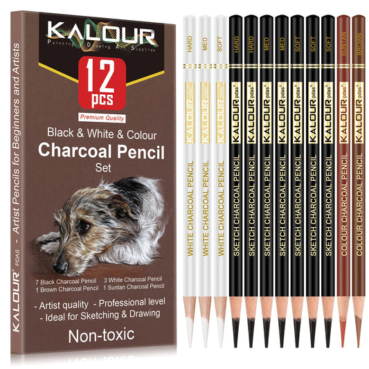 Drawing & Sketching Kit – 12 to 70 Piece Pencil Set for Artists