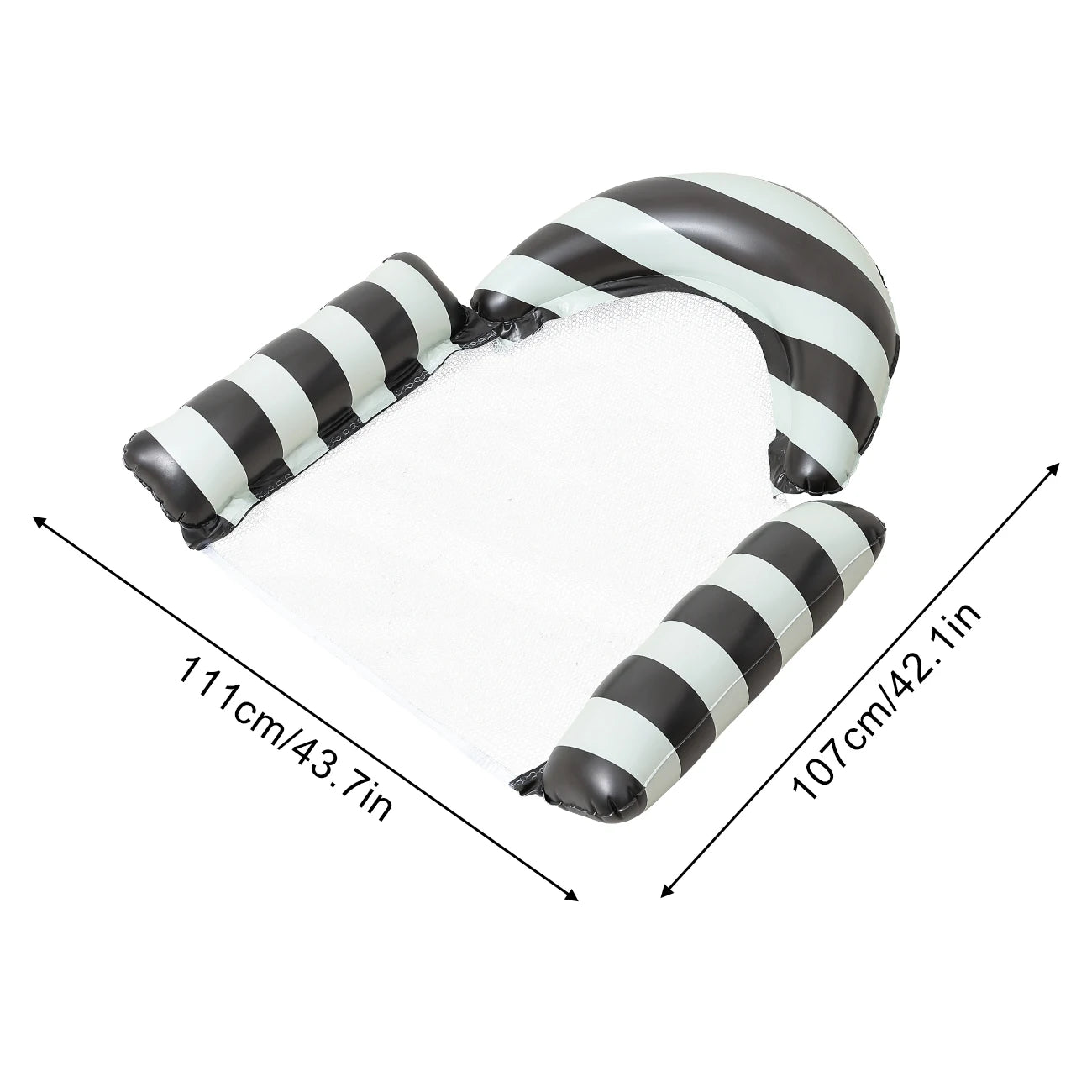 Inflatable Pool Floats, Mesh Hammock Chair, Adult Water Floating Lounger Cooling Seat for Pool Beach Summer
