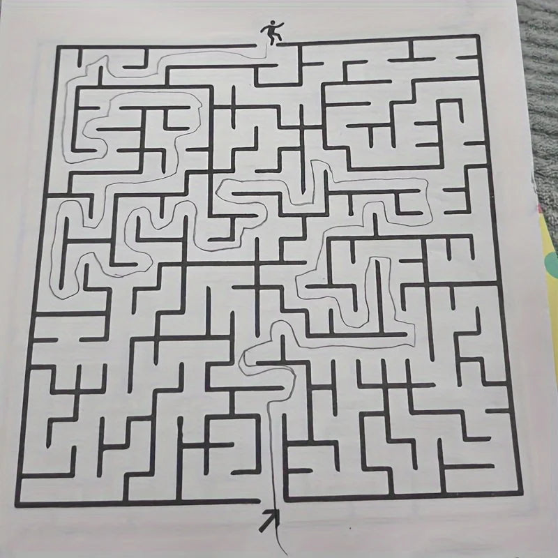32-Page Children's Maze Game Book for Student Concentration Training, Intelligence Development, Early Education Toys, and Children