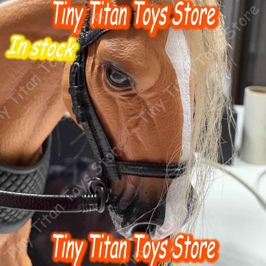 1/12 Scale Action Figure  War Horse In Stock Movable Model With Saddle Collectible Desktop Animal Figure  For Adult lover Gift